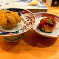 鮨 銀座おのでら 弟 本店 - うに食べ比べ