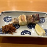 小判寿司 - のど黒 赤葱・白葱