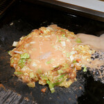 Okonomiyaki Monja Midori Teppan Dainingu - 明太もちチーズもんじゃ、決壊