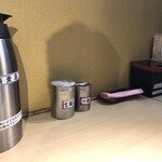 そばの神田東一屋 - コンディメンツ。