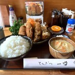 とんかつ一幸 - ⭐︎︎  牡蠣フライ ４貫（大関）定食　税抜 ２,７８４ 円