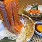 salmon noodles