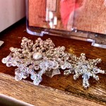 とんかつ一幸 - 美しい雪❄️の結晶❄︎…花♡