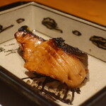 青森県産海鱒の柚庵焼きアップ