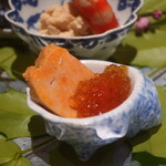 日本料理 幸庵 - 鮟肝の加減酢ジュレ掛け