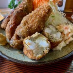 とんかつ一幸 - まるで、牡蠣の花の様な♡美しい断面♡