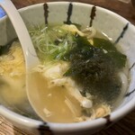 炭火 とり久 - おでん出汁の卵とじうどん