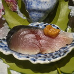 日本料理 幸庵 - 〆鯖の味噌添え