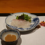 日本料理 幸庵 - 明石の鯛の刺身