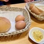 コメダ珈琲店 - ローブパン・茹で王子・卵ペースト・トースト