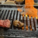 焼肉食道 大勝 - ファイヤーするぐらいで　焼くのが　美味しい‼️