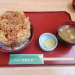 Tsuru take - かき揚げ天丼@800