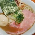 焼きあご煮干しらぁめん はなかぜ - 特製濃厚らぁめん(¥1,320),替え玉(¥180),ライス(¥150)