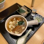 道頓堀 今井 - 蕪と穴子のみぞれあんかけうどんお寿司付き（2,000）