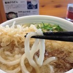 たぬき茶屋 - 麺はつるっとした食感で固すぎず、柔らかすぎず、いい感じ(*^^*)