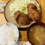 とんかつ のむら - メンチカツ定食850円