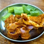 大衆酒場 若林 - スパイシーホルモン　350円