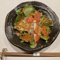 宮崎尾崎牛 鉄板焼き 吟 梅田ヒルトンプラザウエスト - 季節野菜のコンビネーションサラダ