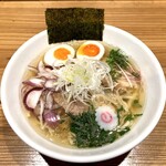 Ramen Shin - 白醤油らーめん+半熟味つけ玉子（1,100円）