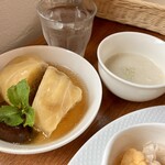 ドーフィン - 和風ロールキャベツ、里芋のポタージュ(ランチ)