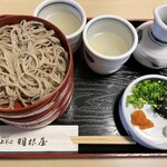 献上そば 羽根屋 本店 - 割子蕎麦3段