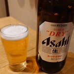 大衆酒場 竹うち 船橋店 - アサヒスーパードライ（大瓶）　528円