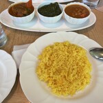 自然派インド料理 ナタラジ - トリプルカレーセット(ターメリックライス)