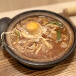 Yamamotoya - 玉子入り味噌煮込み（1300円）+ライス（ランチタイムサービス）