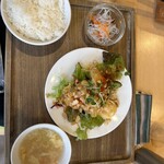 いろどり中華 たけ - エビランチ