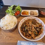 韓国ごはん しゃかん韓 - チャプチェランチご飯大盛り