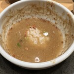 Shio Tsukemen Touka - ■サービス追い飯、割りスープ