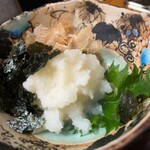 手打そば 満志粉 - 辛味大根が蕎麦を活かす