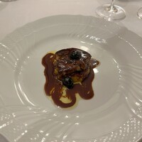 アルポルト - フォアグラのソテー　サフランの焼きリゾット