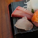 Rokusuisan - ◯天然鮃
                      モッチリとした食感で噛む度に旨味が広がる美味しさ❕
                      これは鮮度感も良くてなかなか美味しい♪
                      
                      ◯天然鰤
                      鮮度感が良くて弾力感のある食感なんだけど
                      ツバスの様な脂感の無いさっぱりとした味わい