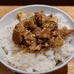 喜多方ラーメン 坂内 - わさび醤油焼豚ごはん　普通量￥290　ミニサイズでも選べます