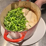 シャテーニュ - ヒラメと菜の花の炊き込みご飯