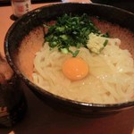 大地のうどん - 釜玉：420円