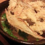 大地のうどん - ごぼう天：450円