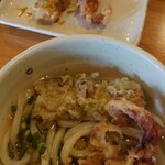 讃岐うどん いそや - ちくわ天、ゲソ天（かけうどん1玉）