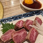 焼肉牛角 - レアステーキ(ユッケ風)