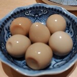 やまね食堂 - うずら味玉