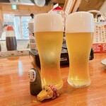 Gobou No Teppen - ちょい飲み手帖セットのドリンク
                      ビールの銘柄不明ですが、きめ細やかな泡