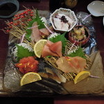 酒肴商店 アジト - 刺身盛り合わせ