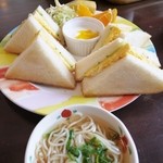 茶蘭花 - Bセット（卵サンド　ドリンク付きで500円