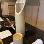 梅の花 - 竹で飲む冷酒