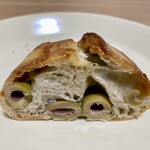 バックシュトゥーベ ツオップ - レスペクチュスパニスT-80 オリーブカンパーニュの断面