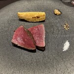 イル アオヤマ - 蝦夷鹿の赤身、鹿児島蒲生の筍