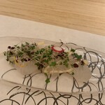 豆腐料理 空野 - 昆布じめ真鯛のカルパッチョ