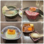 博多小皿鉄板 べっぴんしゃん - 炊き餃子、焼カチョカバロ、だし巻き、すき焼き