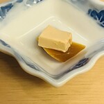 山玄茶 - クリームチーズとカラスミ